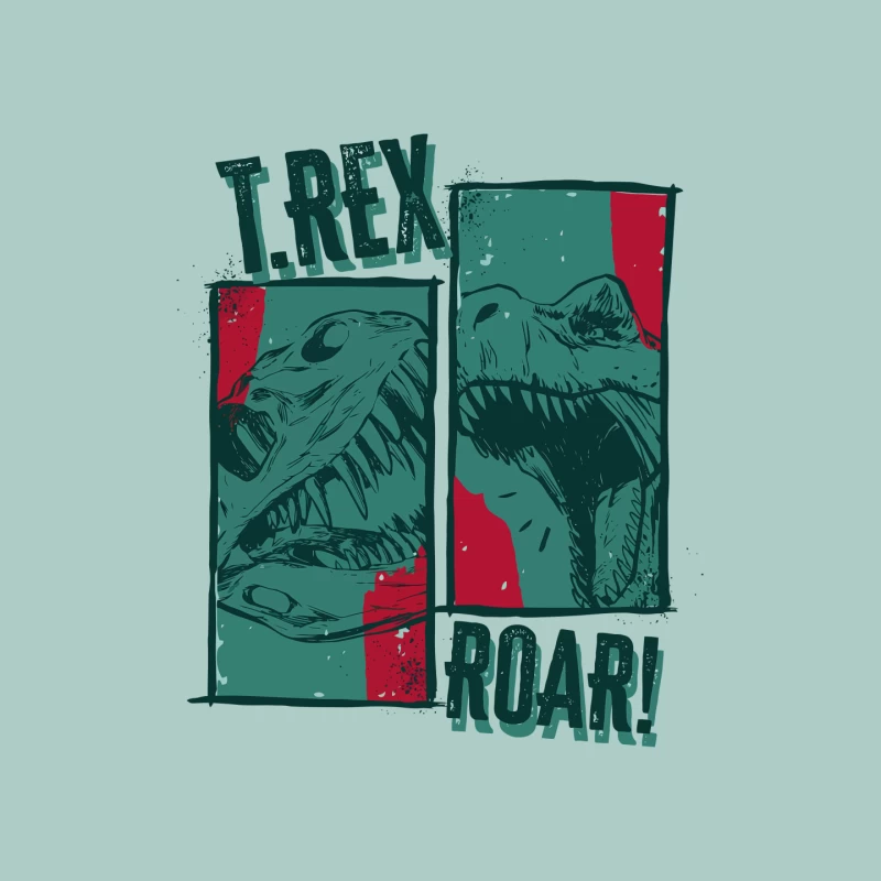 T-Rex Roar! Vintage Comic Design Mouse Pad