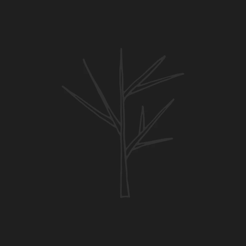 Dessin de branche minimaliste Homme Débardeur