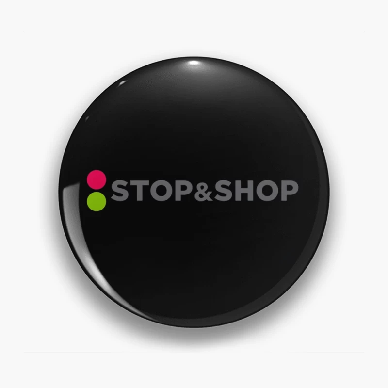 Stop & Shop Retail Brand Logo with Traffic Light Design Pin