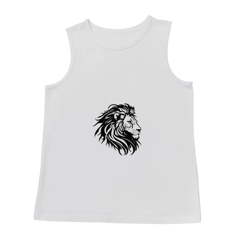 Design de Silhouette de Lion Homme Débardeur