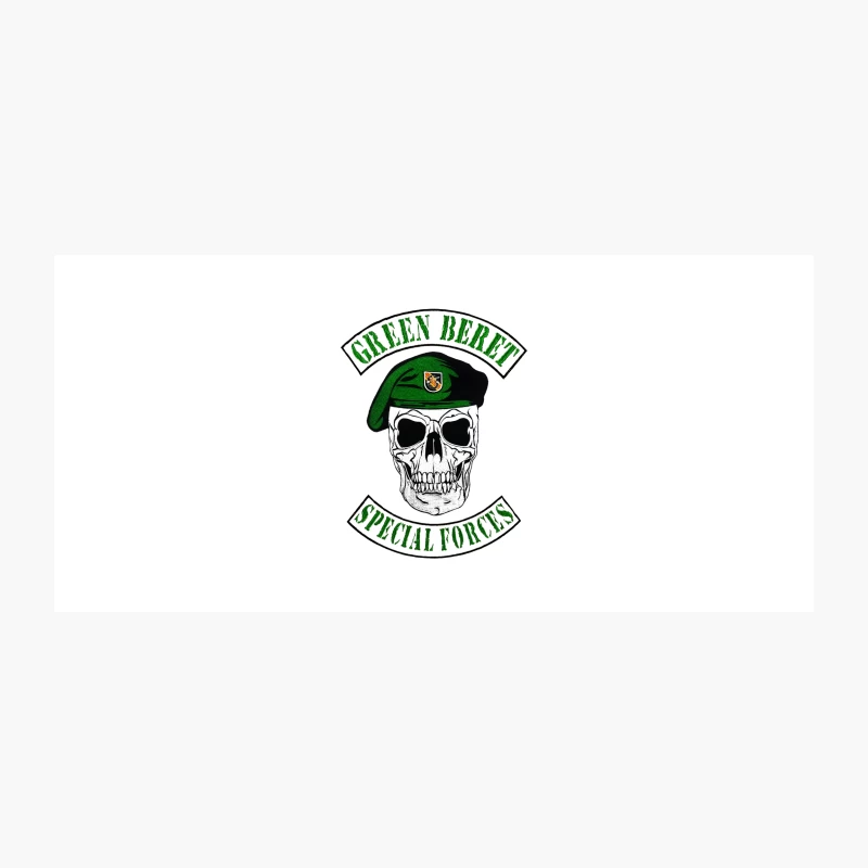 Green Beret Special Forces Skull Emblem Coffee Mug