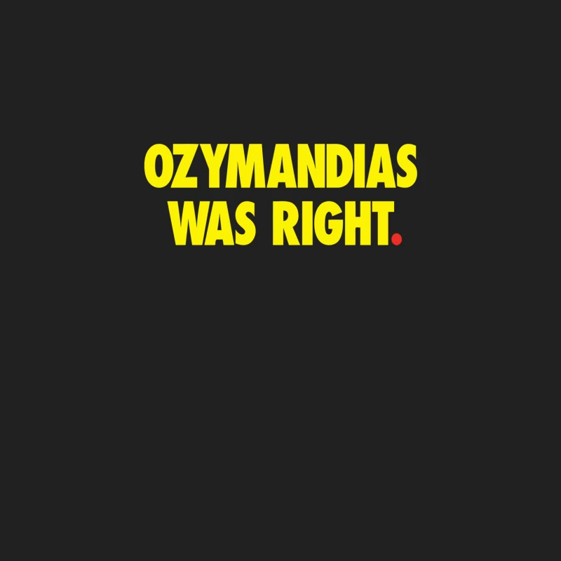 Yellow Ozymandias Typography Statement Bucket Hat