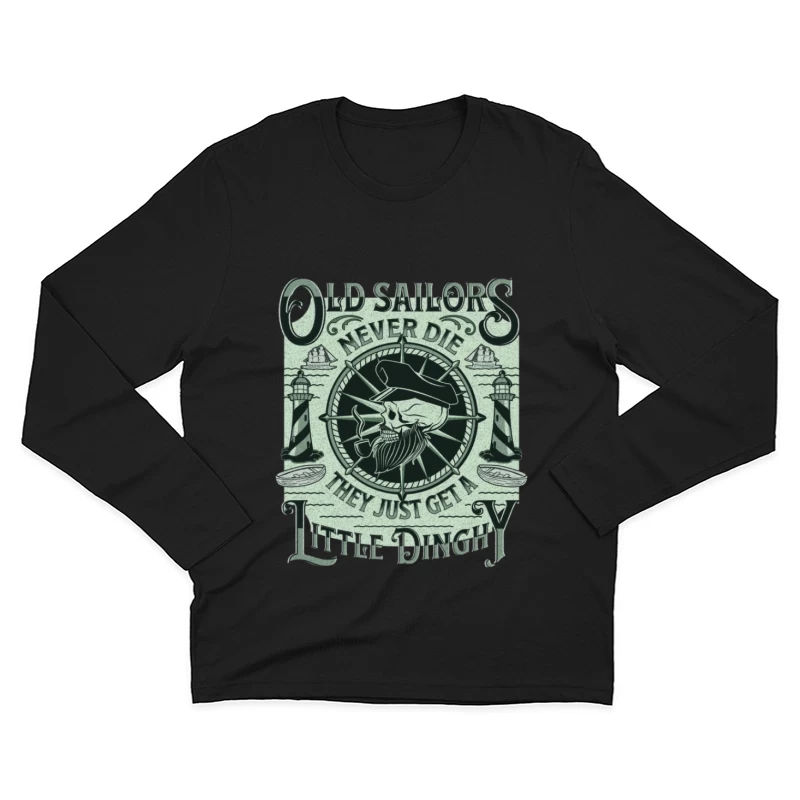 Alte Seemänner leben ewig Herren Langarm T-Shirt