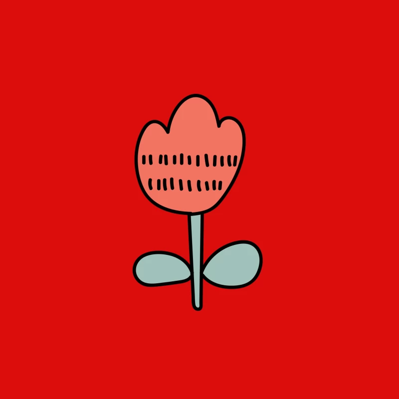 Fleur illustrée avec des motifs uniques Homme Débardeur
