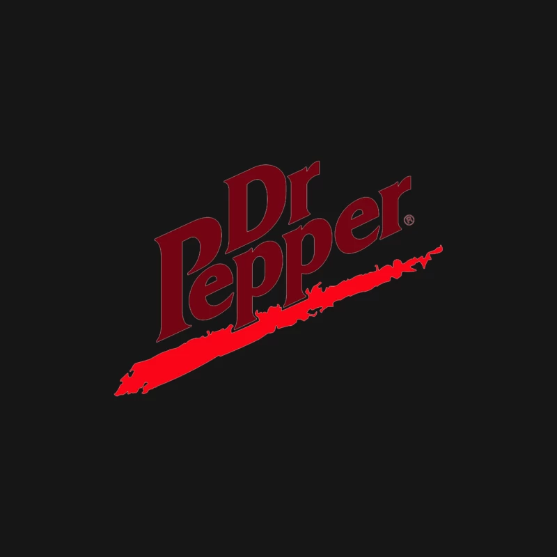 Dr Pepper Logo: Iconic Red Soft Drink Brand Mouse Pad