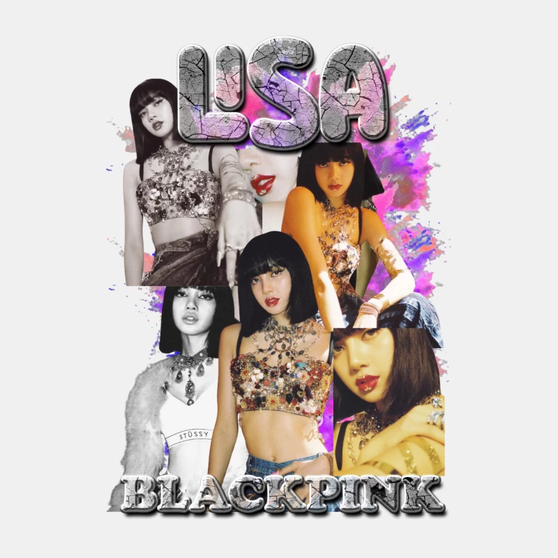 Lisa from BLACKPINK Collage Male Tank Top