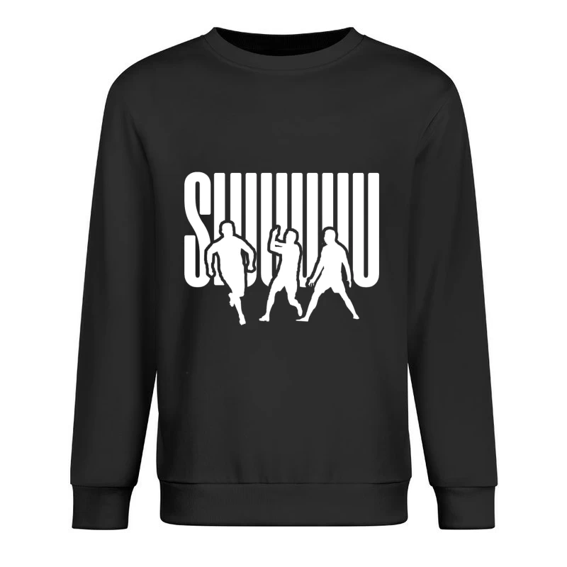 Dancing Silhouettes in Motion Male Pullover Sweatshirt