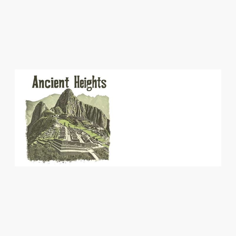 Ancient Heights: Machu Picchu Inca Ruins Travel Poster Coffee Mug