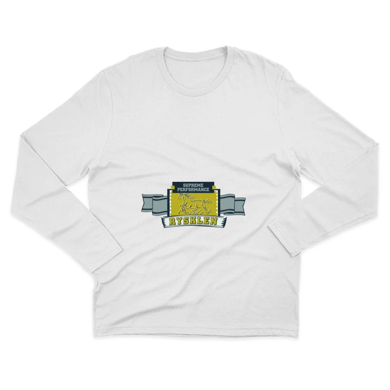 Logo équestre de performance suprême Homme Manches Longues T-Shirt