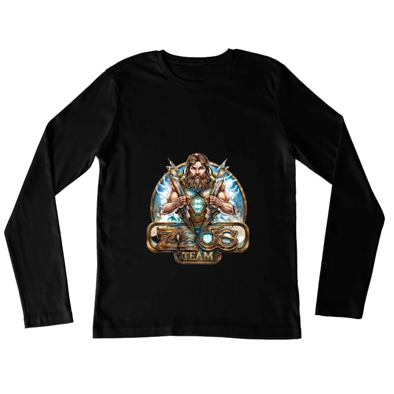 Zeus Team Logo Design Female Long Sleeve T-Shirt