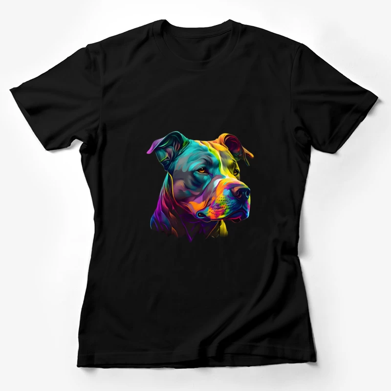 Bunte Hundekunst Damen T-Shirt