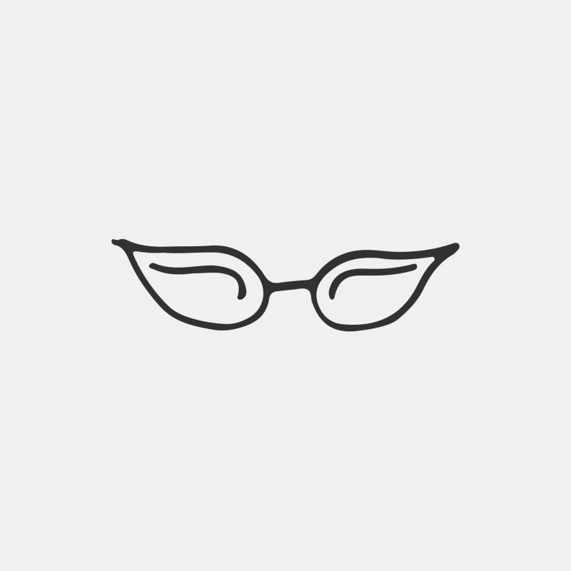 Lunettes de style œil de chat minimalistes Homme Débardeur