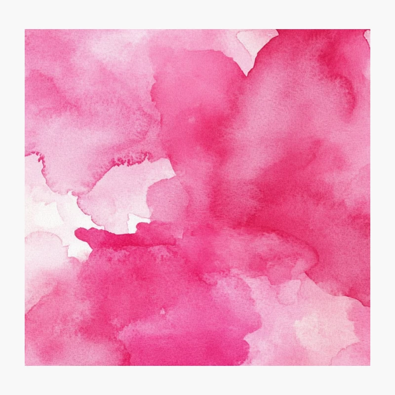 Pink Watercolor Abstract Texture Painting Throw Pillow