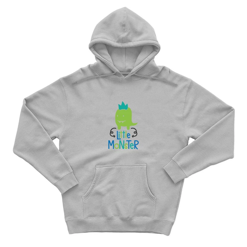 Monstre mignon avec couronne bleue Homme Sweat à capuche