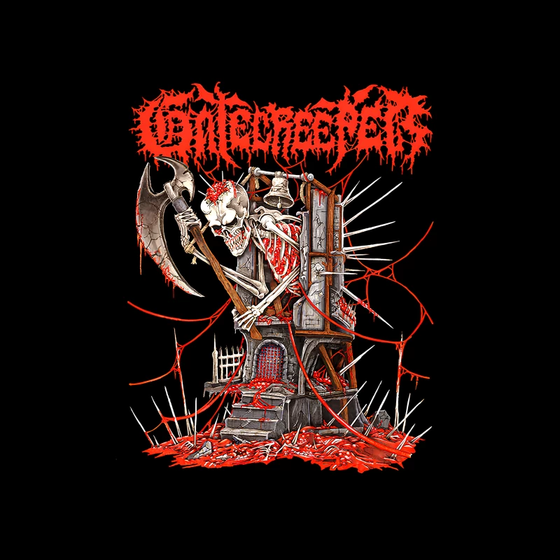 Gatecreeper Guts Tower Throw Pillow