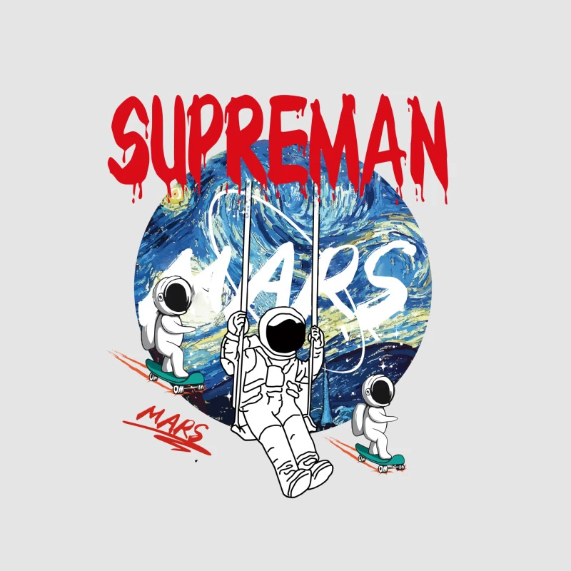 Astronauten-Abenteuer auf dem Mars Damen Pullover Hoodie