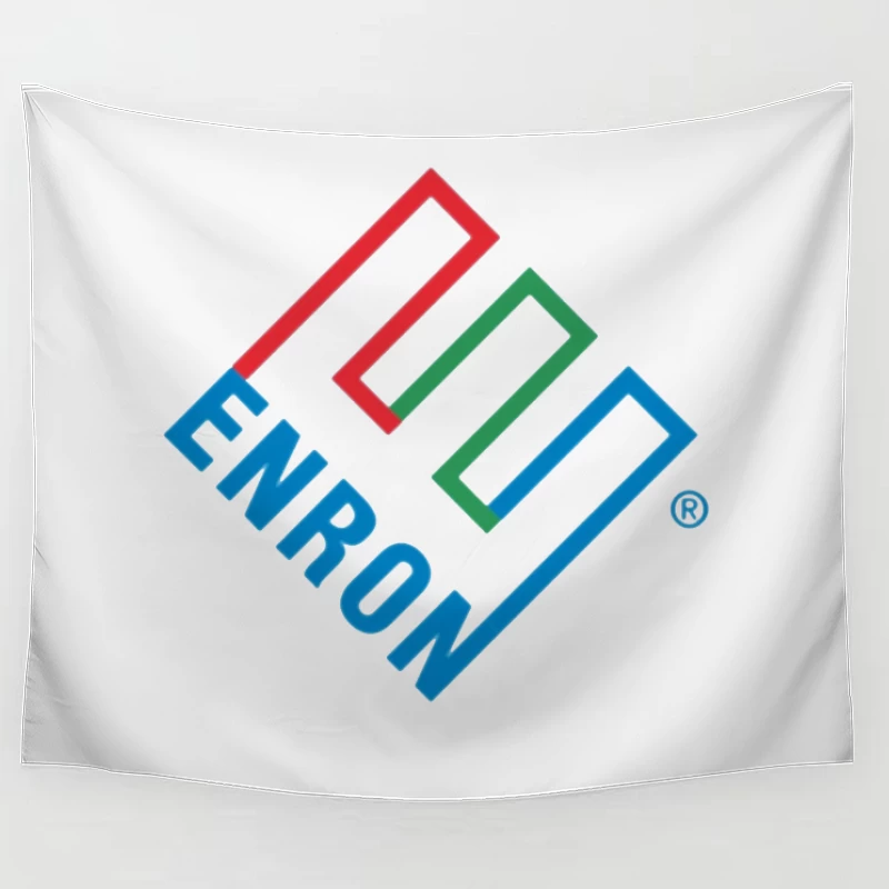 Enron Corporation Logo - Historic Energy Company Symbol Tapestry