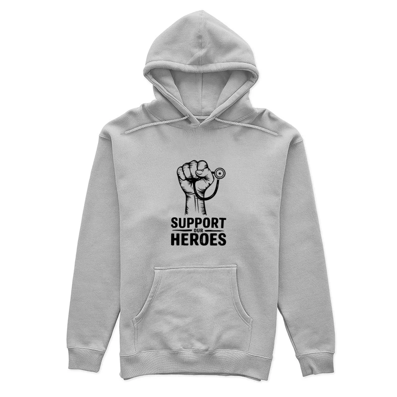 Medical Heroes Support Solidarity Symbol Female Pullover Hoodie