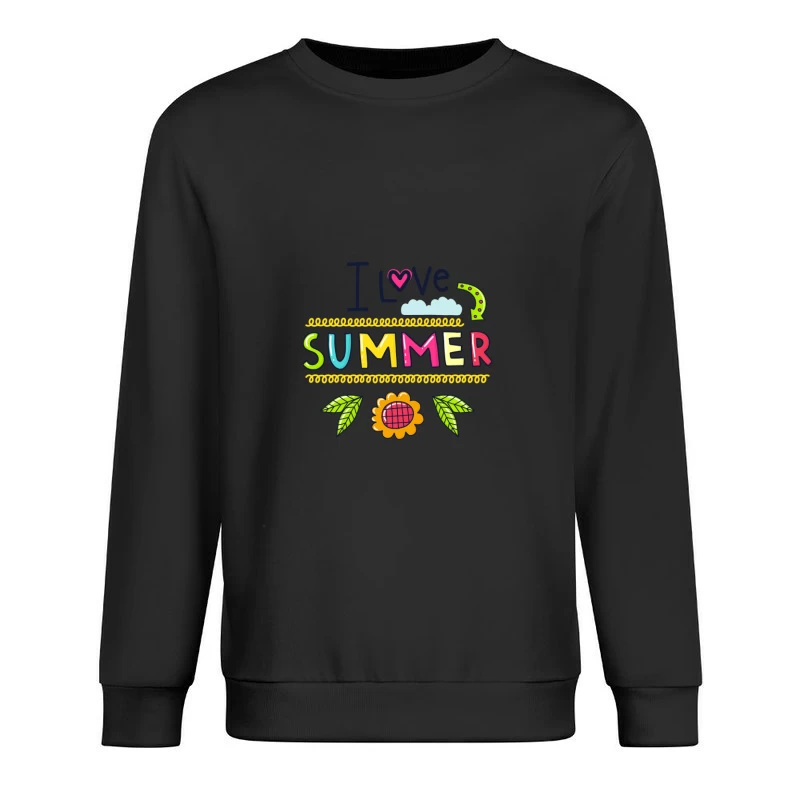 J'aime l'été coloré Homme Sweat-shirt à enfiler