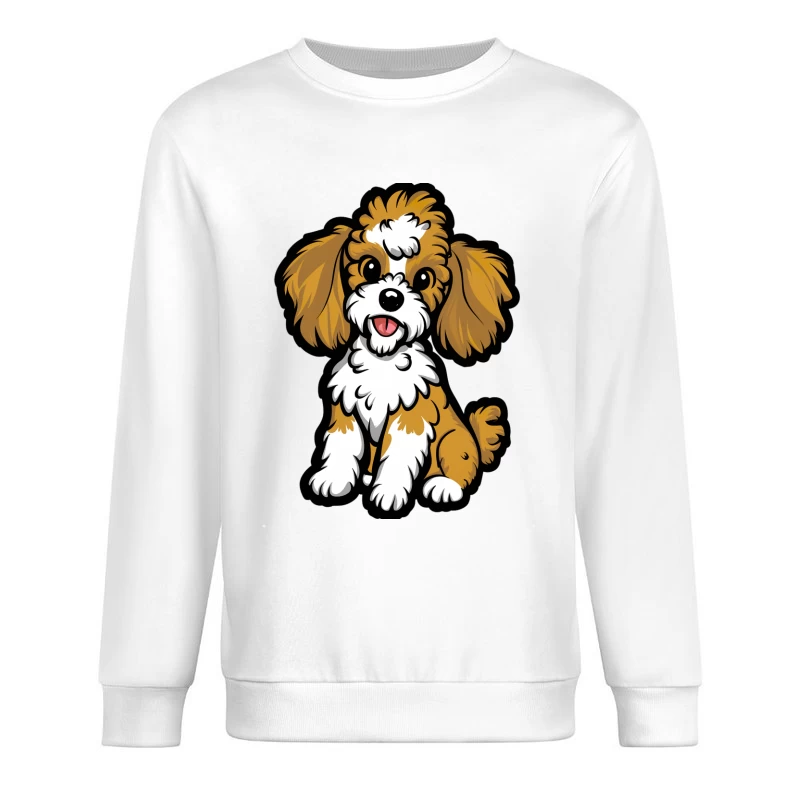 Chiens mignons avec pelage marron et blanc Homme Sweat-shirt à enfiler