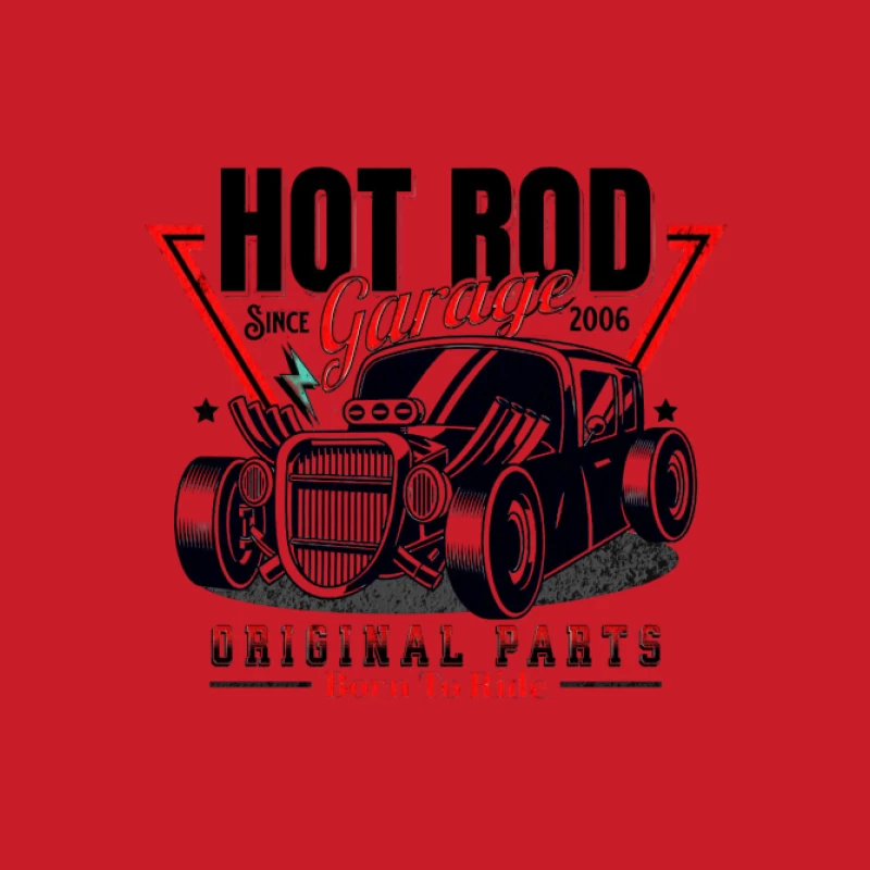 Hot Rod Garage Design mit Originalteilen Herren Pullover Hoodie