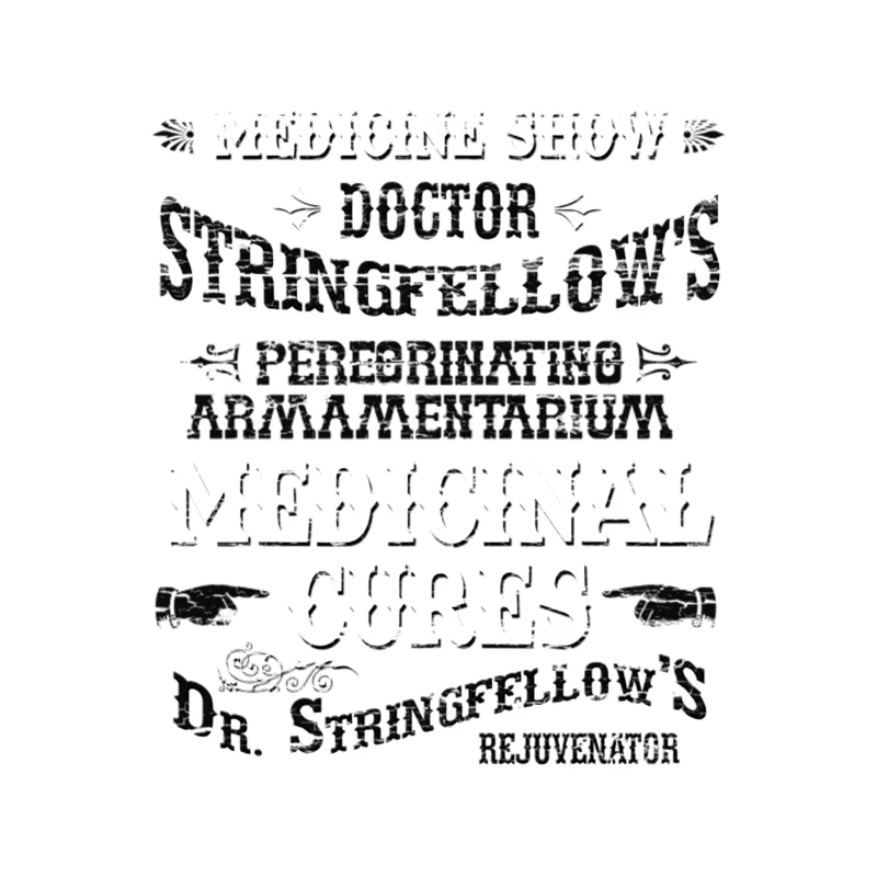 Dr. Stringfellow_s Rejuvenator, weathered board distressed Tapestry