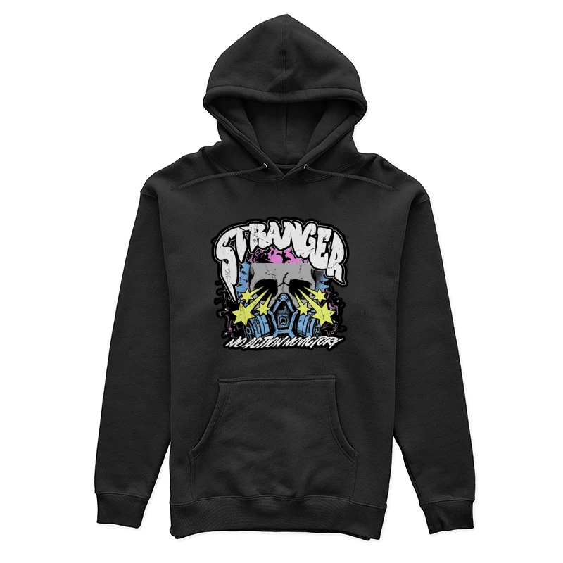 Fremder Schädel Design mit Atemschutz Damen Pullover Hoodie