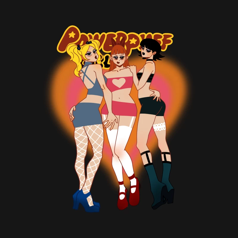 Stilvolle Powerpuff Girls Herren T-Shirt