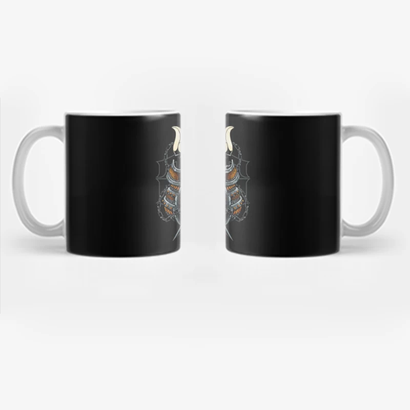 Viking Warrior Pixel Art Coffee Mug