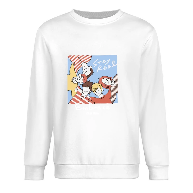 Umarmung und Gemeinschaft Herren Pullover Sweatshirt