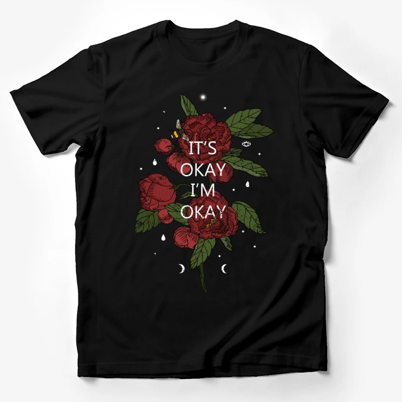Fleurs with Message Inspirant Homme T-Shirt