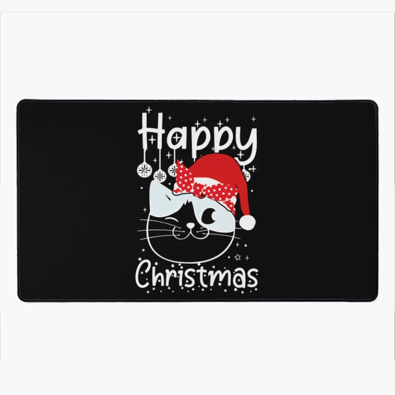 The Festive Feline Cheer Desk Mat