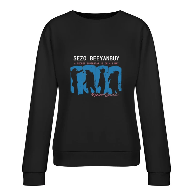 Geheime Berühmtheit Silhouette Design Damen Pullover Sweatshirt