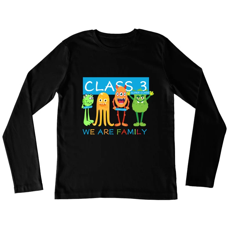 Kreative Monster für die Klasse 3 Damen Langarm T-Shirt