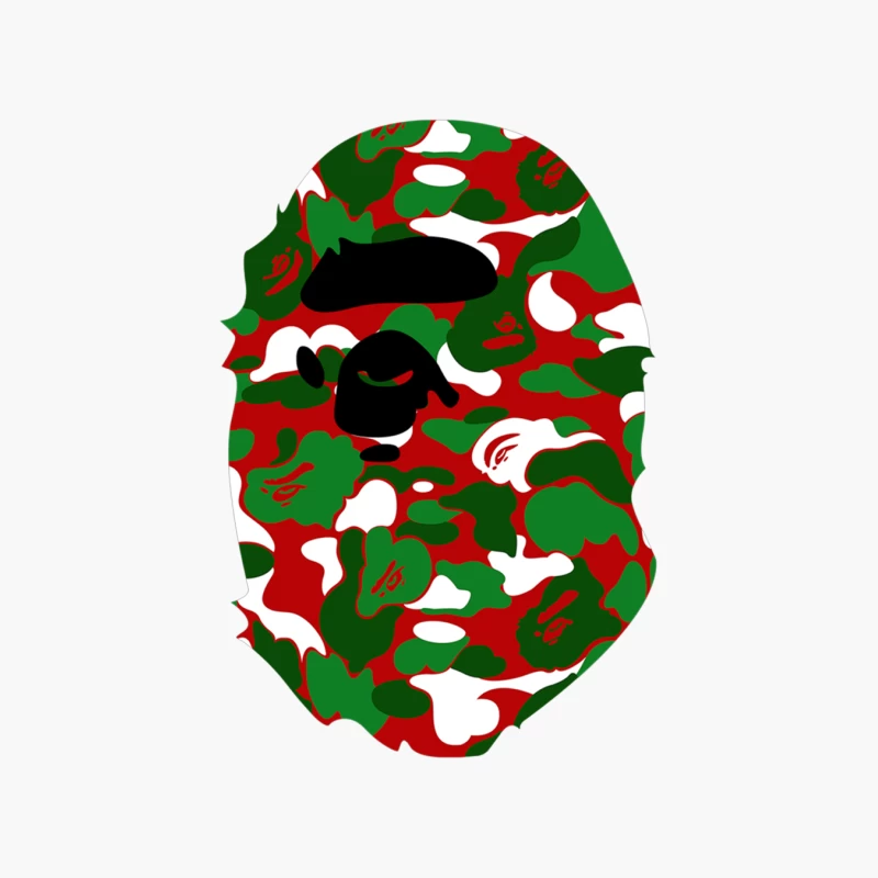 A Bathing Ape Camo Big Ape Head 2016 Cotton Tote Bag