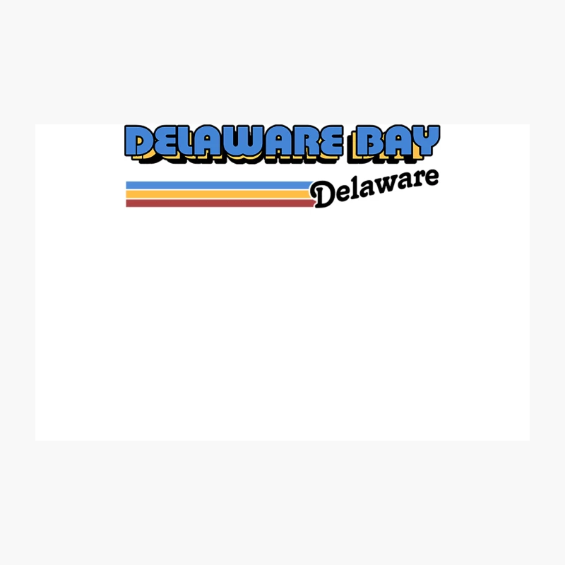 Delaware Bay, Delaware   Retro Styled Design Travel Mug
