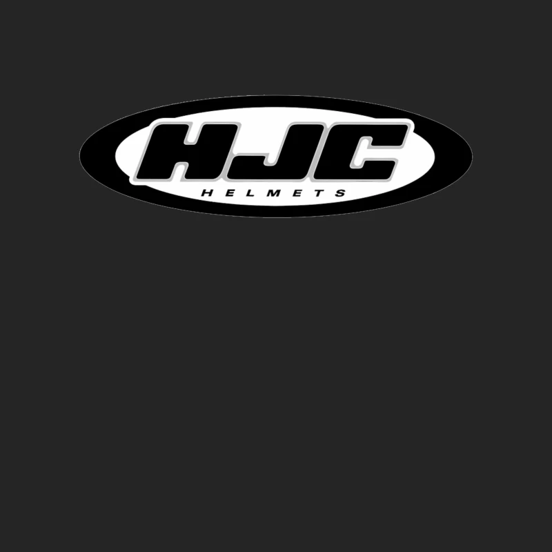 HJC Helmets Motorcycle Brand Logo in Black and White Male Pullover Sweatshirt