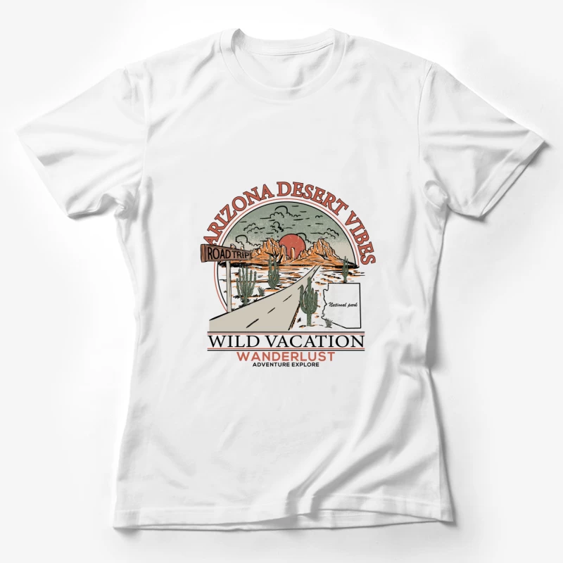 Arizona-Wüste Abenteuerausflug Damen T-Shirt