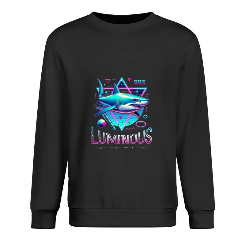 Conception de Requin Lumineux Futuriste Homme Sweat-shirt à enfiler
