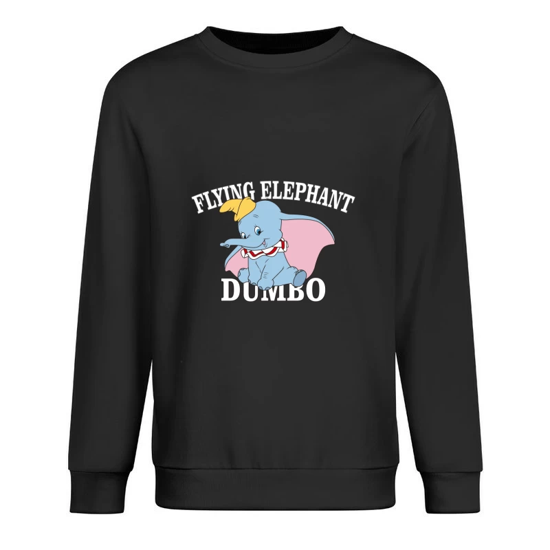 Fliegender Elefant Dumbo Illustration Herren Pullover Sweatshirt
