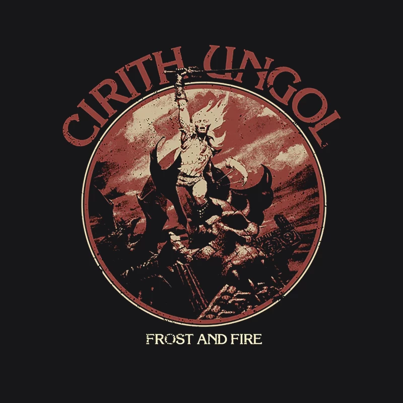 Cirith Ungol Frost and Fire Male Pullover Hoodie