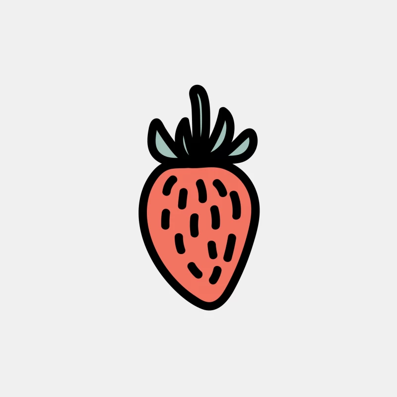 Dessins animés fraise stylisée Homme Débardeur