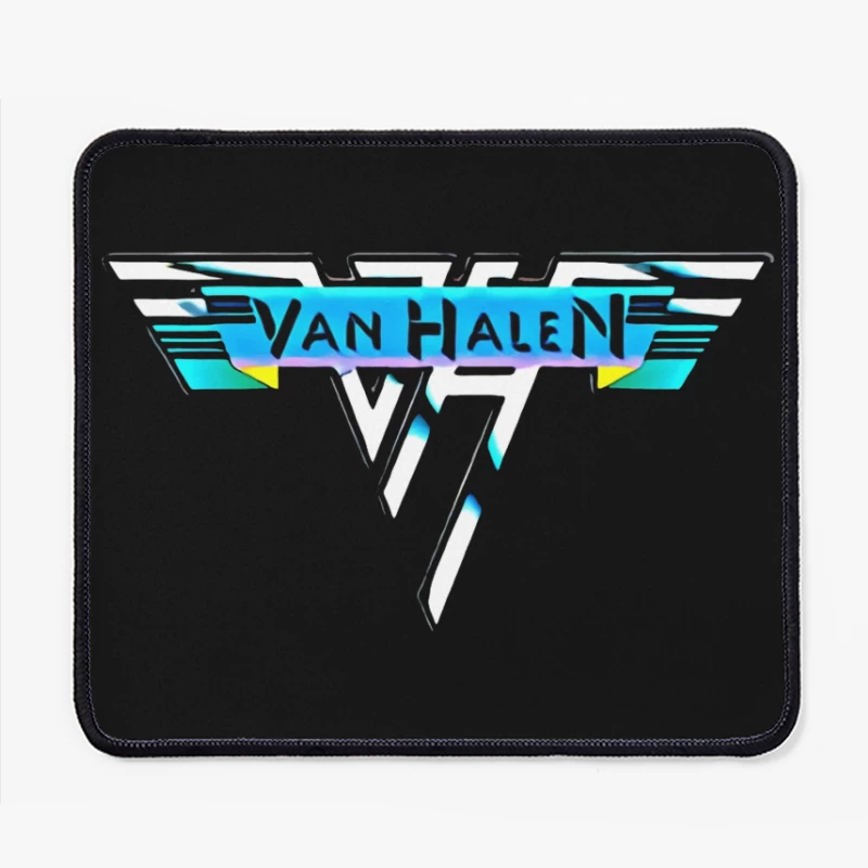 Van Halen Classic Band Logo in Retro 80s Style Mouse Pad