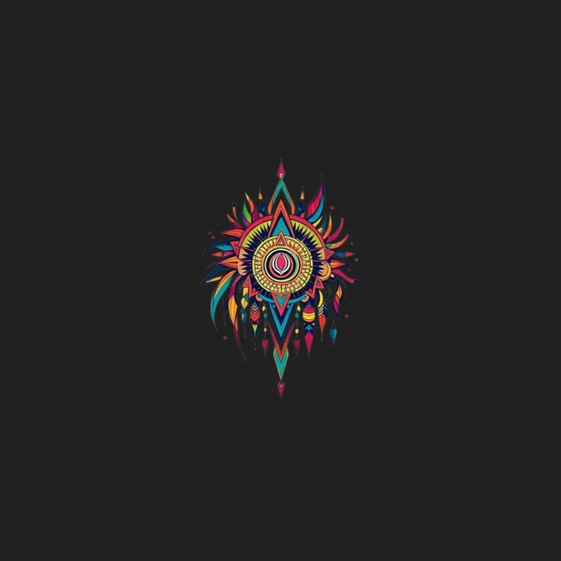 Vibrant Tribal Mandala Art Bucket Hat