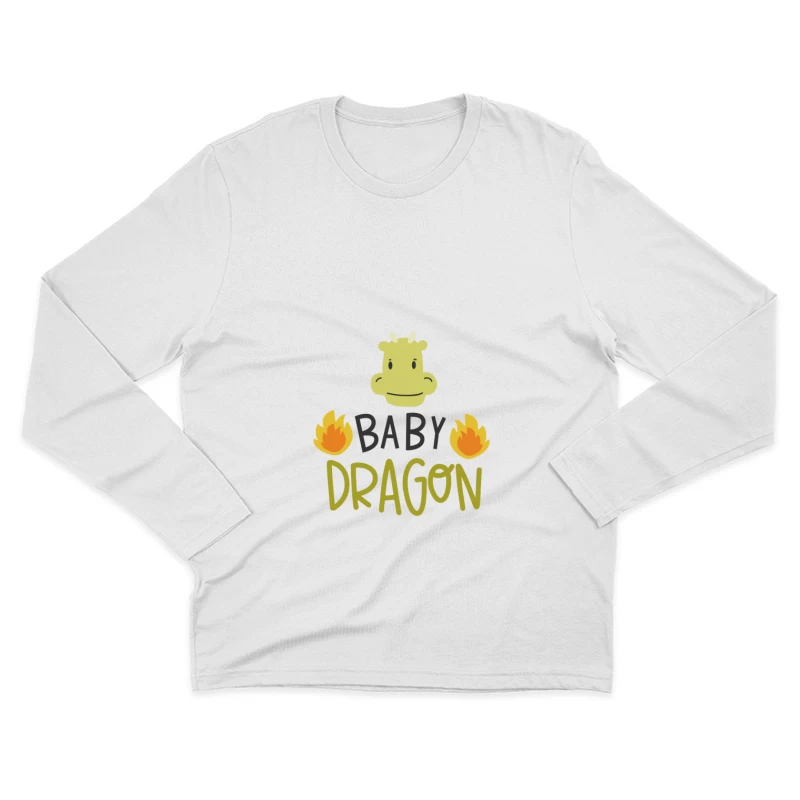 Bébé Dragon Amusant Homme Manches Longues T-Shirt