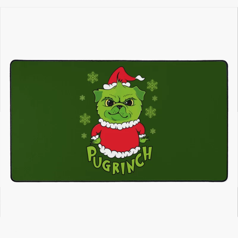 Pugrinch: Grumpy Holiday Cheer Desk Mat