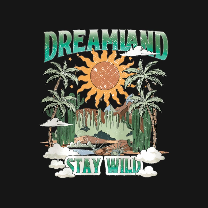 Wildes Traumland mit Palmen Damen Langarm T-Shirt