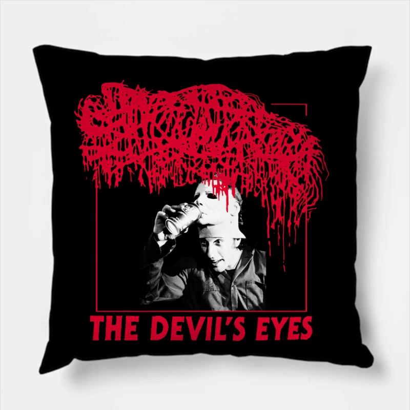 Sanguisugabogg The Devil's Eyes Throw Pillow