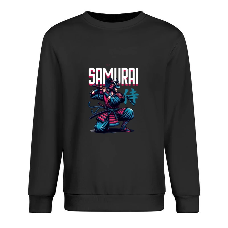 Dynamischer Samurai-Krieger Herren Pullover Sweatshirt