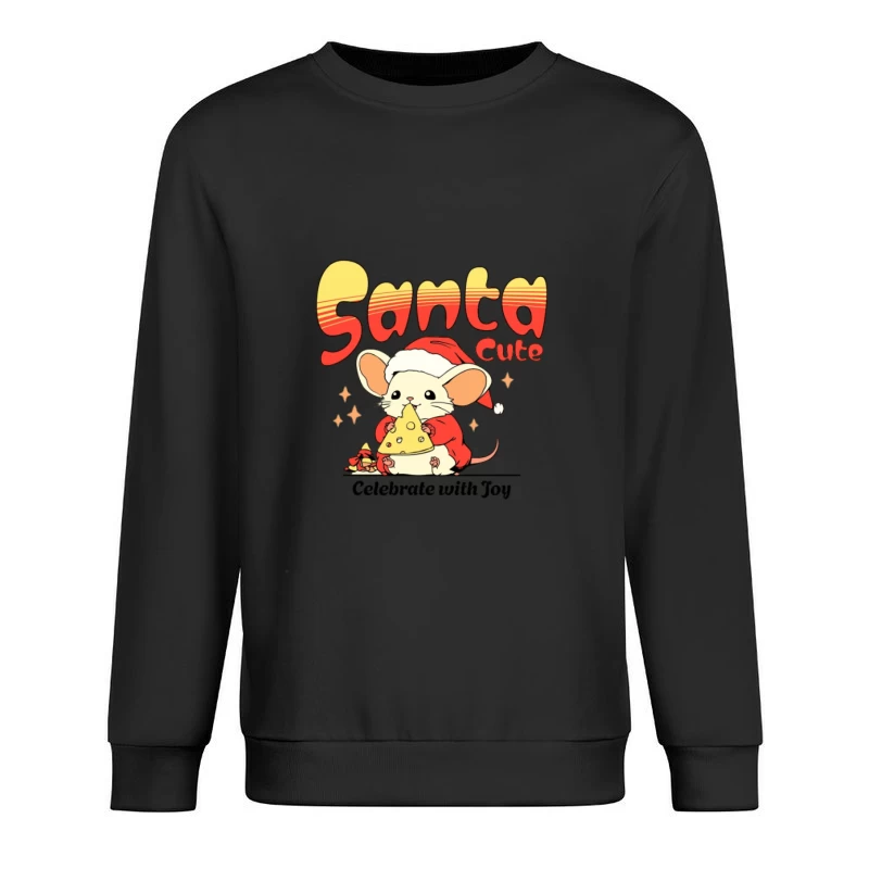 Design de Souris de Noël Mignonne Homme Sweat-shirt à enfiler